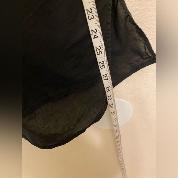 Venezia plus size black cotton blouse floral embroidery boho art to wear 18-20 - Picture 9 of 10